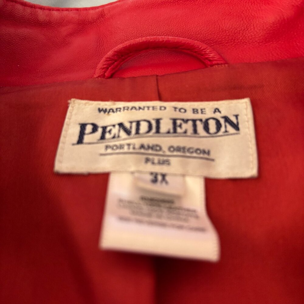 Pendelton Genuine Red Leather Jacket.